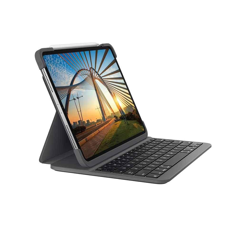 Capa Com Teclado Logitech Slim Folio Pro Para Ipad Pro 12.9" 3ª E 4ª Geracao - 920-009703