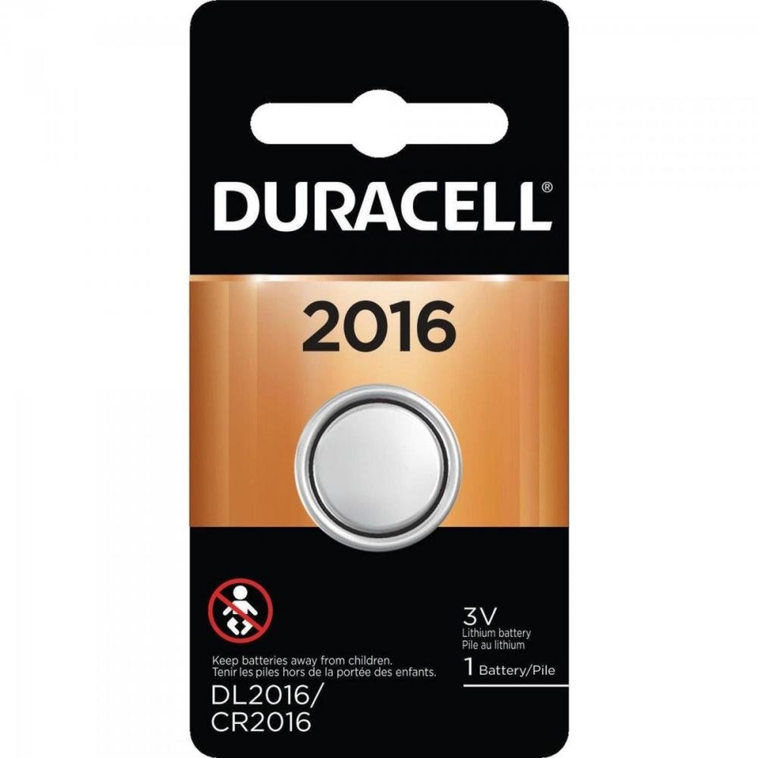 Pilha Moeda Lithium 3v CR2016 Duracell - Cartela com 1 pilha