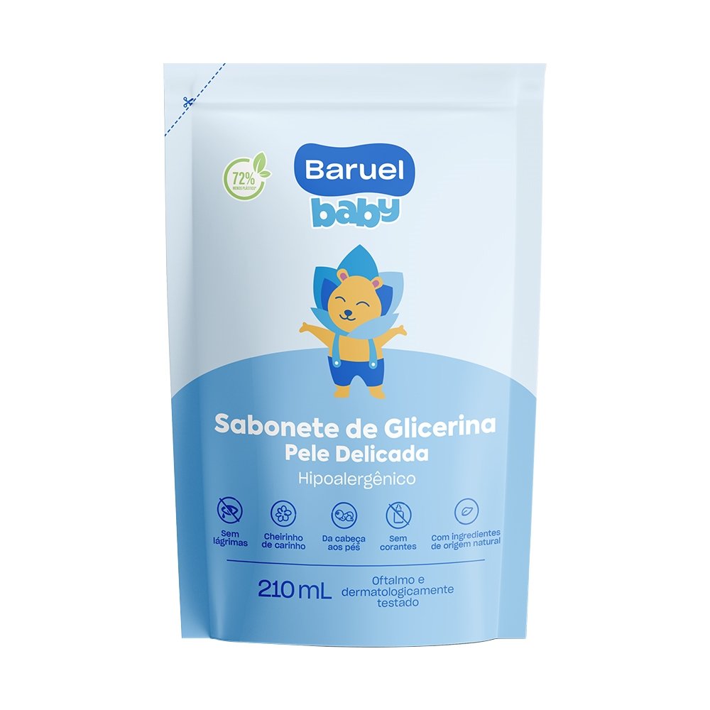 Sabonete Liquido Baruel Baby Sem Corante Refil 210ml