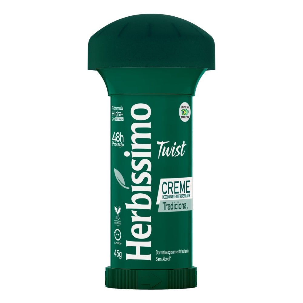 Desodorante Herbíssimo Creme Twist Tradicional 45g