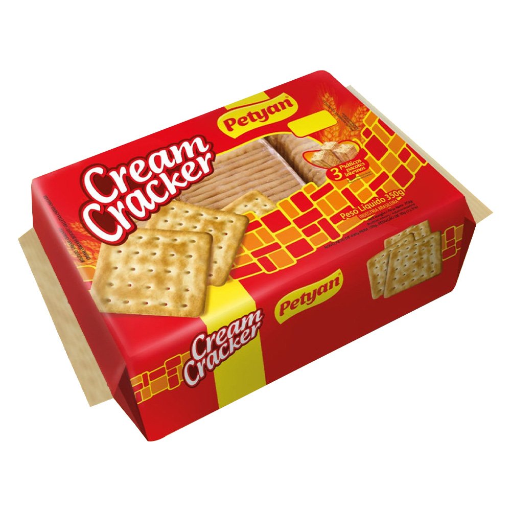 Biscoito Petyan Cream Cracker 350G Tradicional