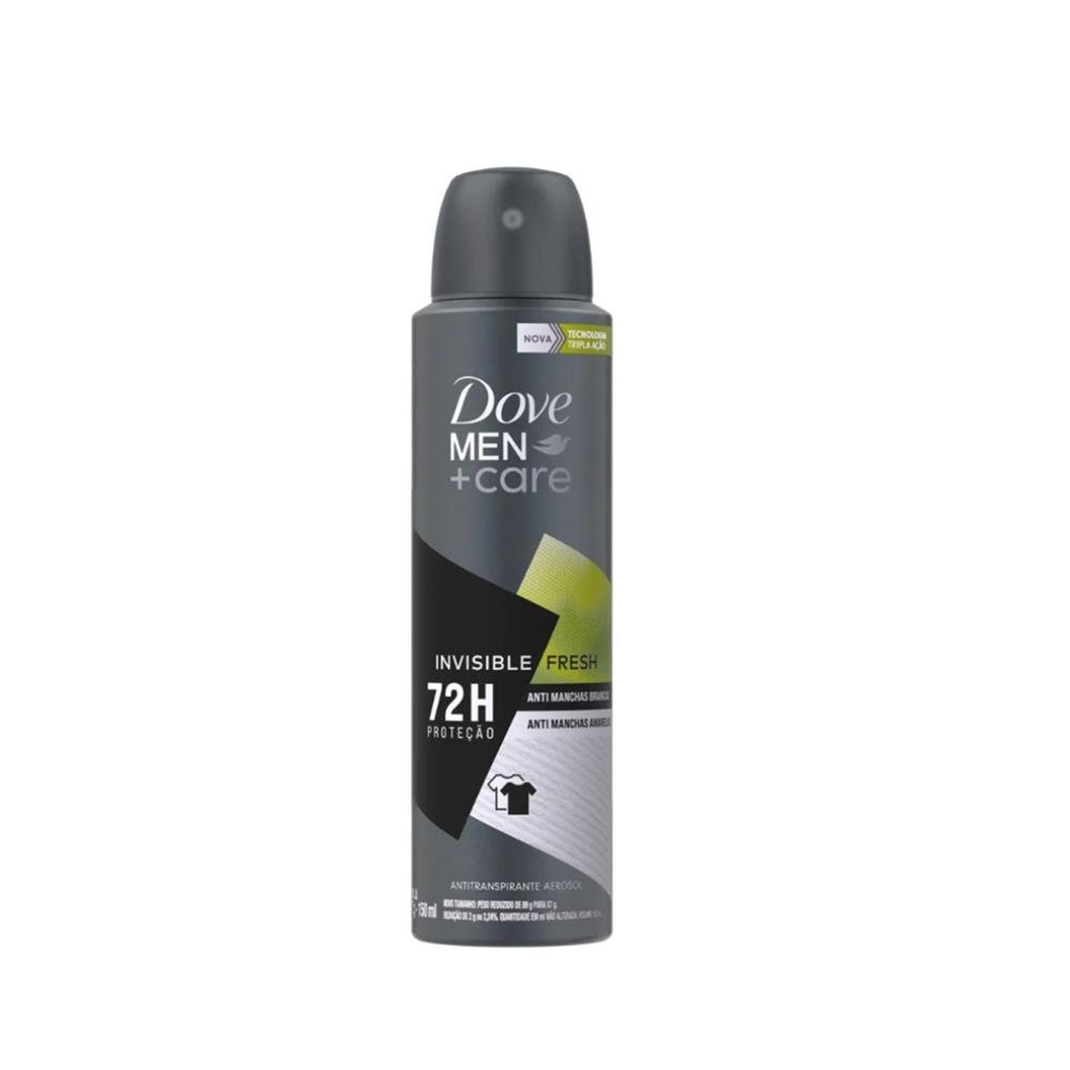 Desodorante Dove Aerossol Men Invisible Fresh 150ml