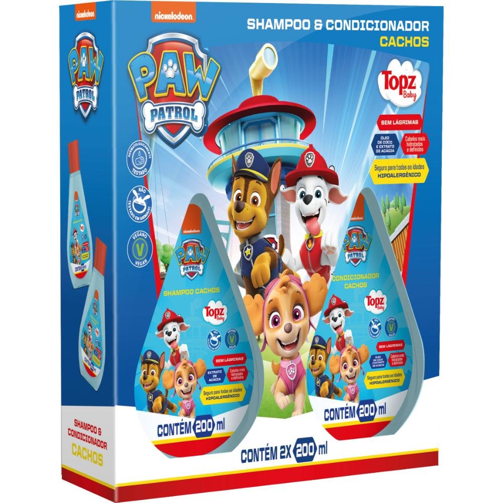 Shampoo + Condicionador Cachos Patrulha Canina 200Ml
