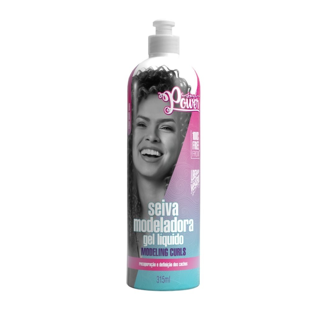 Gel Líquido Soul Power Modeling Curls Seiva Modeladora 315ml