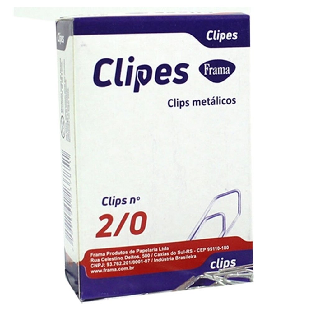 Clipes 2.0 Galvanizado Com 100 Frama