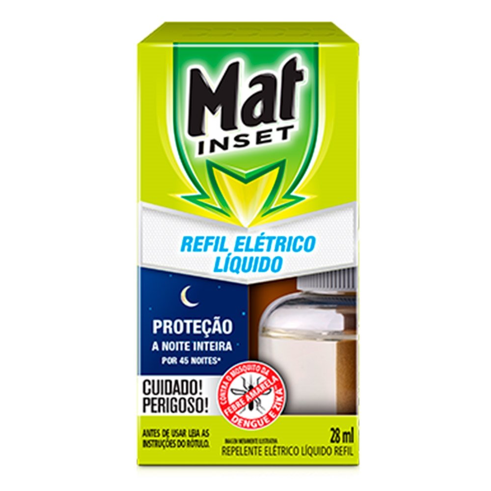 Inseticida Elétrico Mat Inset 45 Noites Aparelho + Refil Líquido