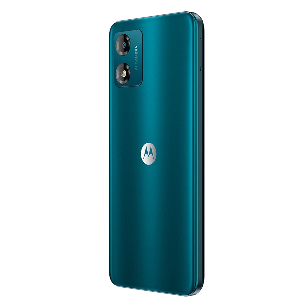 Smartphone Motorola Moto E13 Verde, Tela de 6.5", 4G+Wi-Fi, And. 13 Go, Câm. Tras. 13MP, Frontal de 5MP, 2GB RAM, 32GB