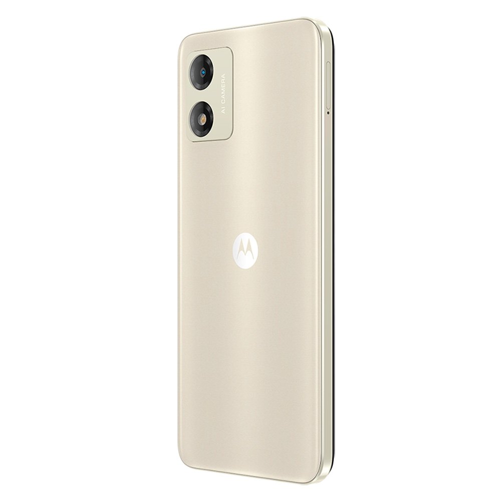 Smartphone Motorola Moto E13 Branco, Tela de 6.5", 4G+Wi-Fi, And. 13 Go, Câm. Tras. 13MP, Frontal de 5MP, 2GB RAM, 32GB