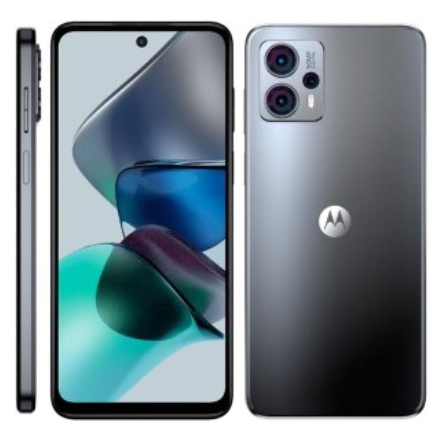 Smartphone Motorola Moto G23 Grafite, Tela de 6.5" - 4G+Wi-Fi, And. 13, Câm. Tras. 50+5+2MP e Frontal de 16MP, 4GB RAM, 128GB