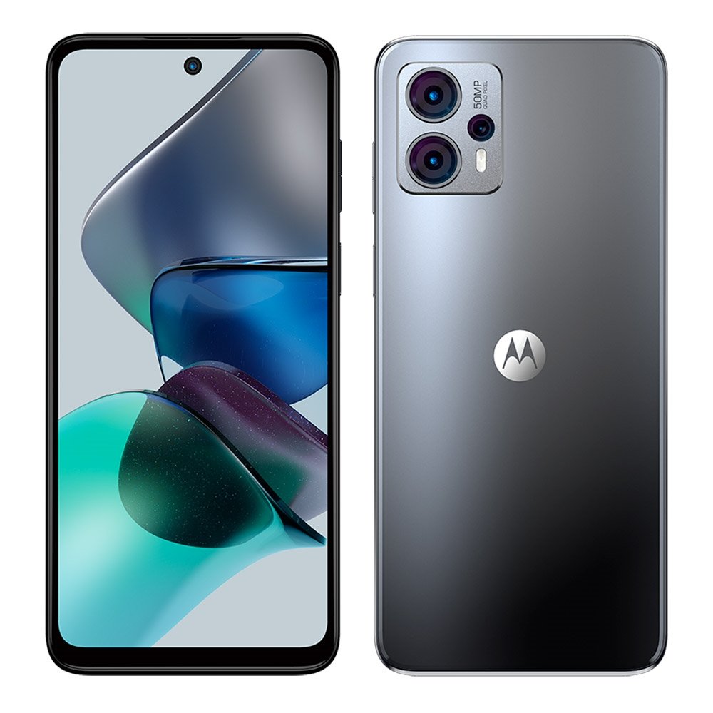 Smartphone Motorola Moto G23 Grafite, Tela de 6.5" - 4G+Wi-Fi, And. 13, Câm. Tras. 50+5+2MP e Frontal de 16MP, 4GB RAM, 128GB