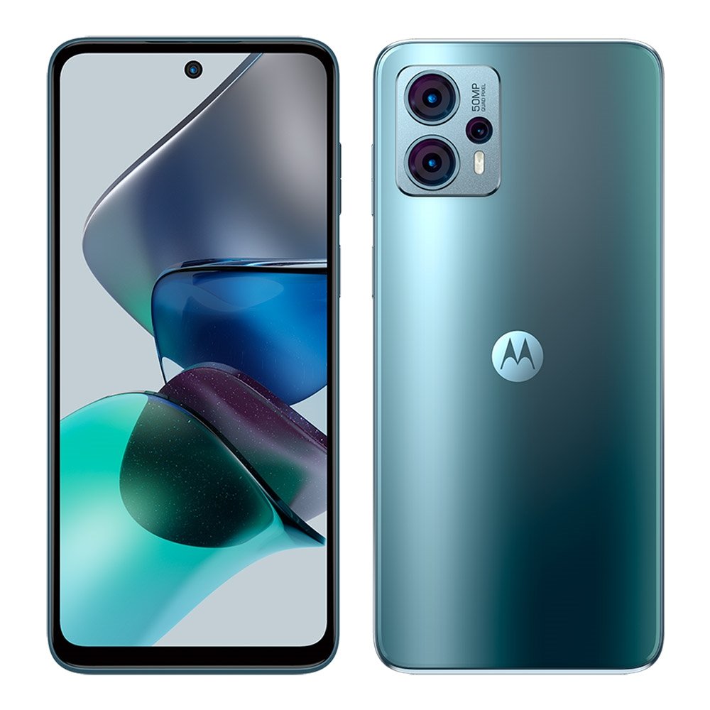 Smartphone Motorola Moto G23 Azul, Tela de 6.5" | 4G+Wi-Fi, And. 13, Câm. Tras. 50+5+2MP e Frontal de 16MP, 4GB RAM, 128GB