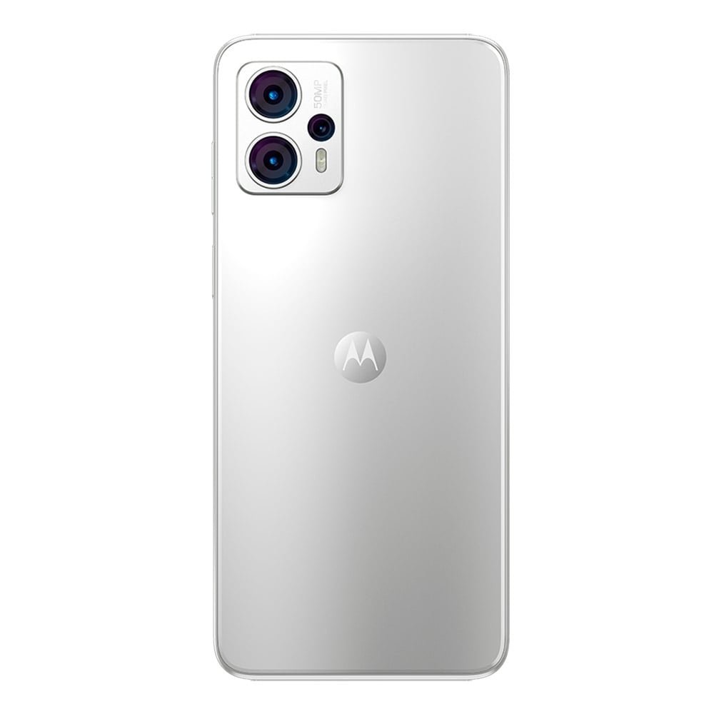 Smartphone Motorola Moto G23 Branco, Tela de 6.5" | 4G+Wi-Fi, And. 13, Câm. Tras. 50+5+2MP e Frontal de 16MP, 4GB RAM, 128GB