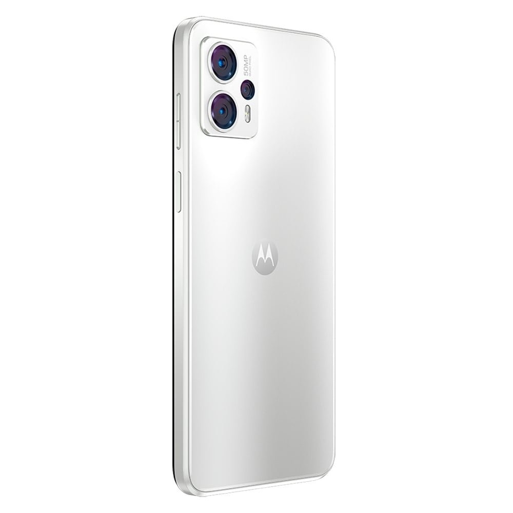 Smartphone Motorola Moto G23 Branco, Tela de 6.5" | 4G+Wi-Fi, And. 13, Câm. Tras. 50+5+2MP e Frontal de 16MP, 4GB RAM, 128GB