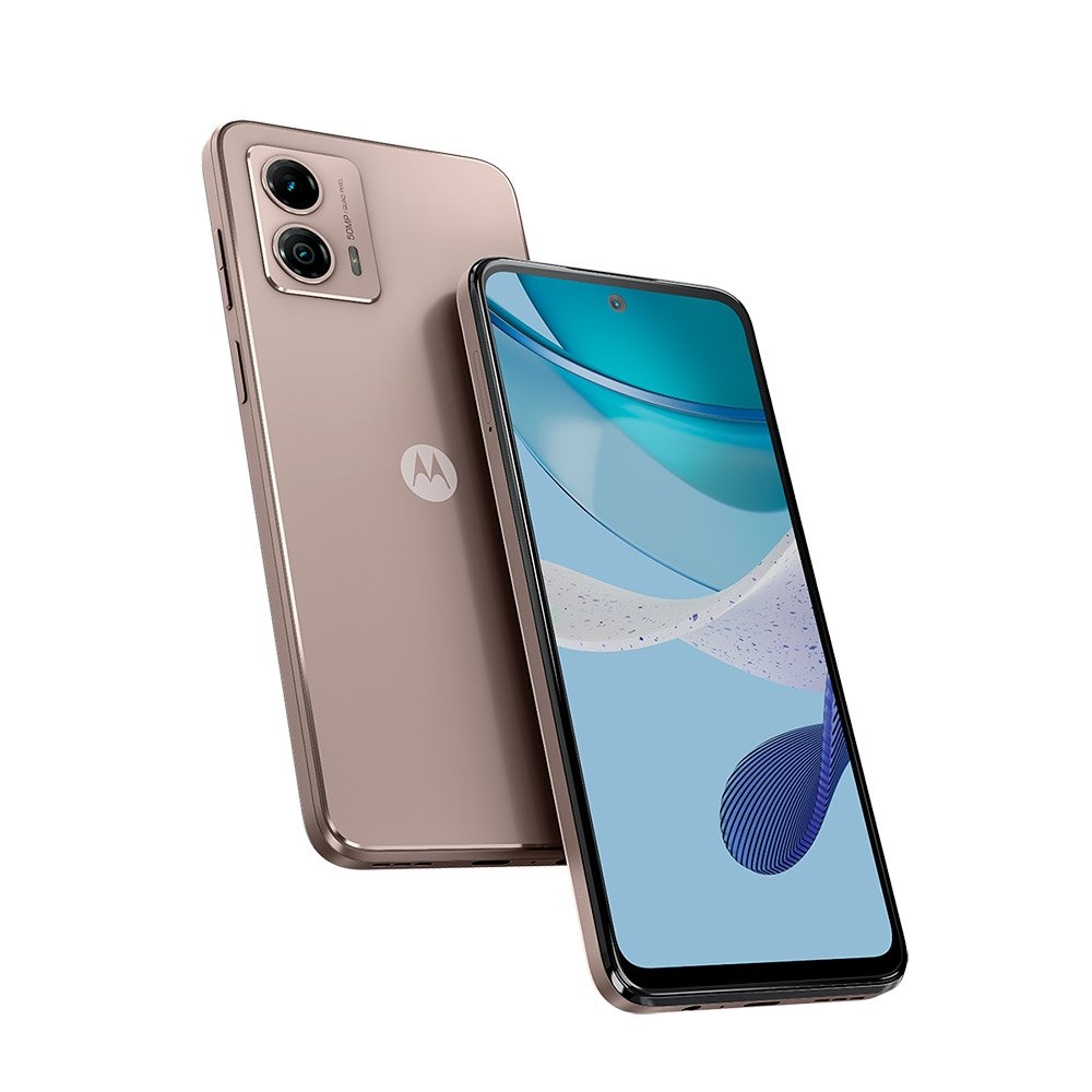 Smartphone Motorola Moto G53 Rosê, Tela de 6.5", 5G+Wi-Fi+NFC, And. 13, Câm. Tras. 50+2MP, Frontal de 8MP, 4GB RAM, 128GB