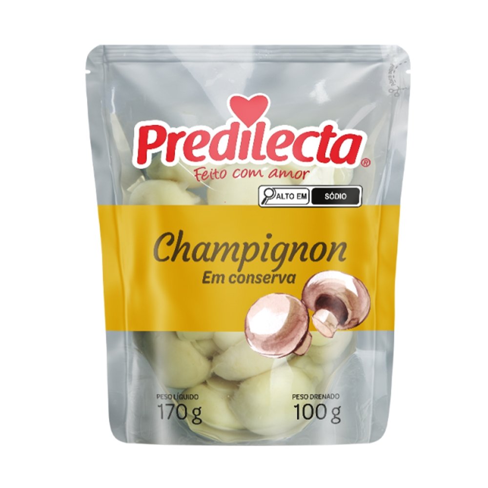 Champignon Predilecta em Conservas Sachê 100g