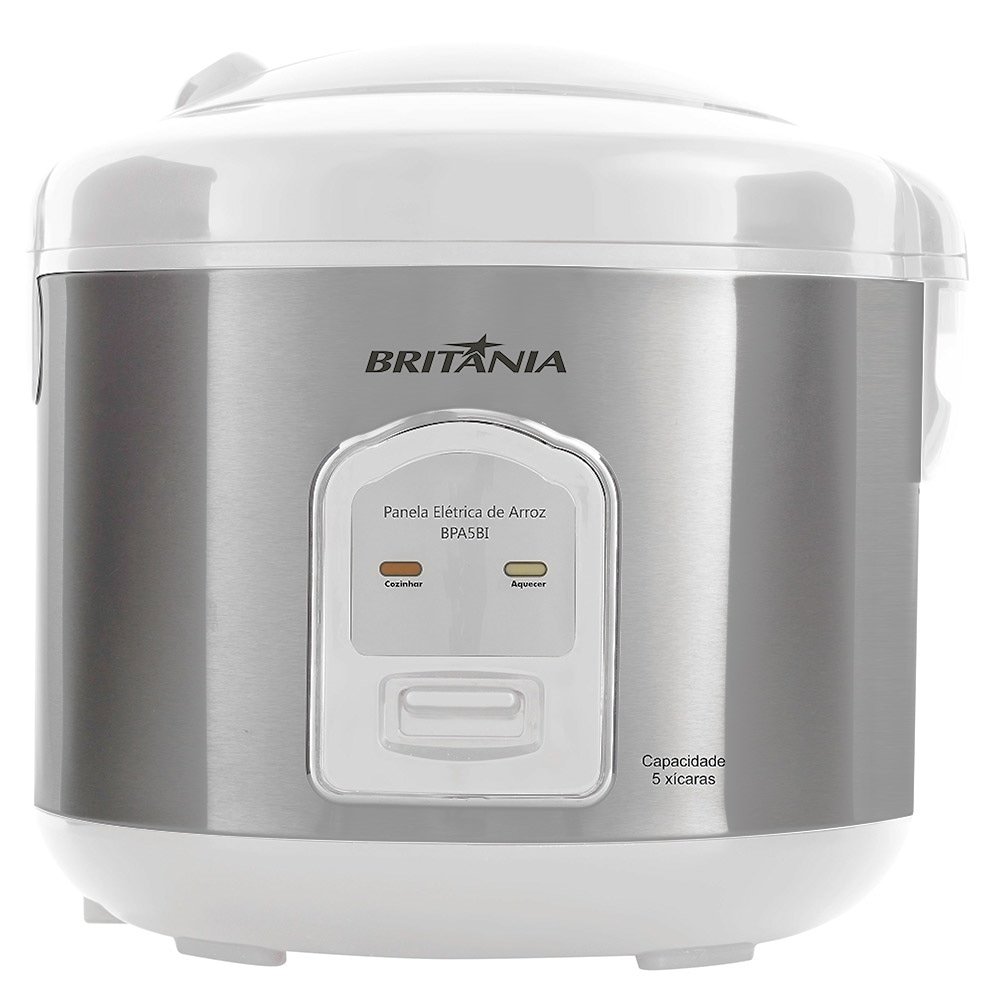 Panela Elétrica de Arroz Britânia BPA5BI 5 Xícaras Branca 220V