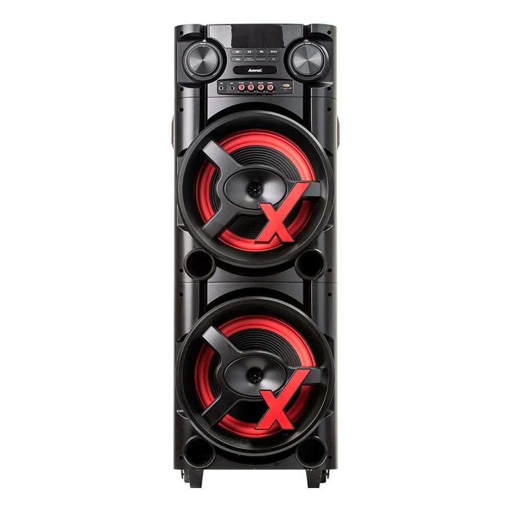 Caixa de Som Amplificada ACA 1300 NEW X - Entrada AUX, USB, Show de LED, Bivolt