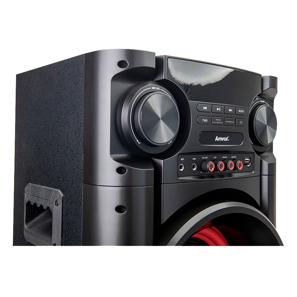 Caixa de Som Amplificada ACA 1300 NEW X - Entrada AUX, USB, Show de LED, Bivolt