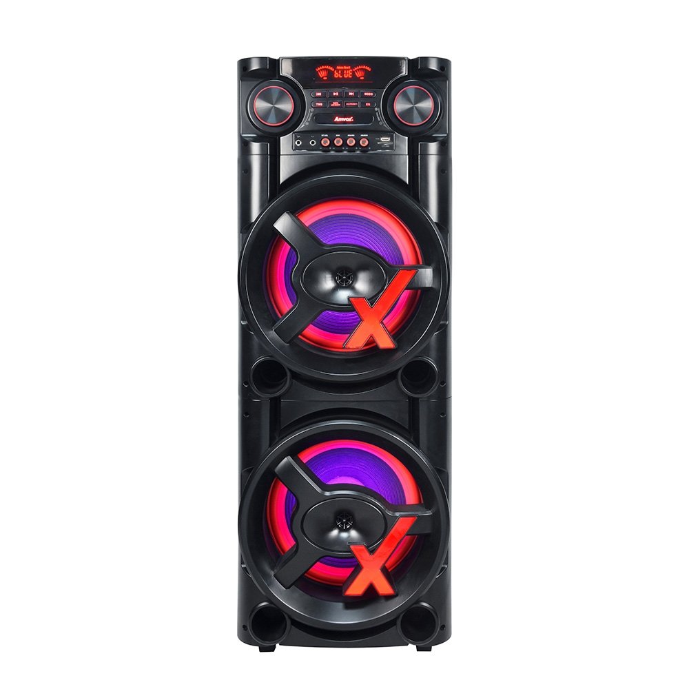 Caixa de Som Amplificada ACA 1900 NEW X - Entrada AUX, USB, Show de LED, Bivolt