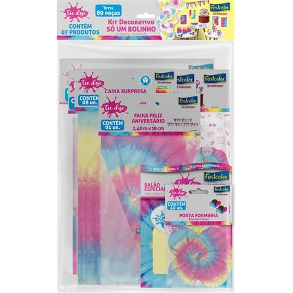 Kit So Um Bolinho Tie Dye