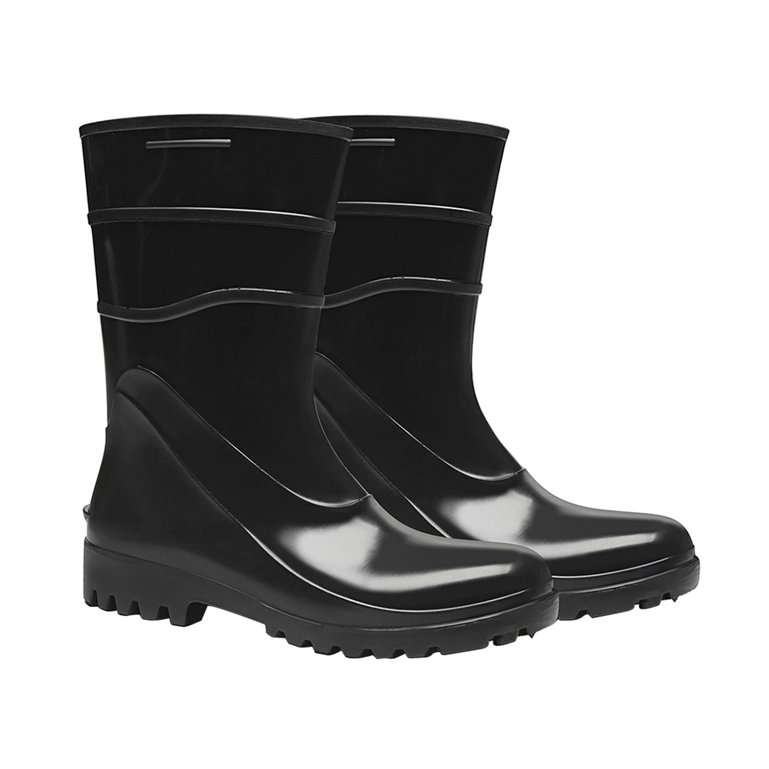 Bota PVC Bracol CA37456 Cano Médio Sem Forro Preta 44