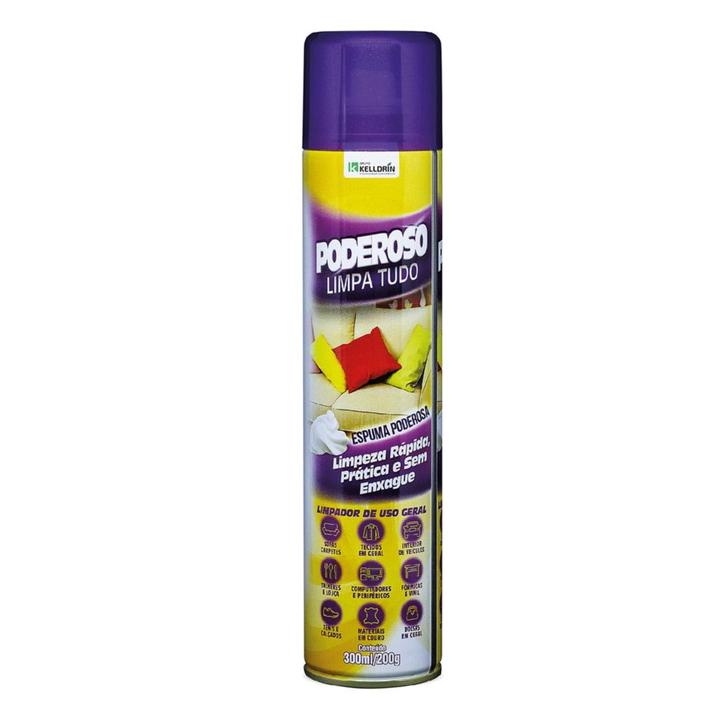 Limpador Limpa Tudo Aerossol 300Ml Kelldrin