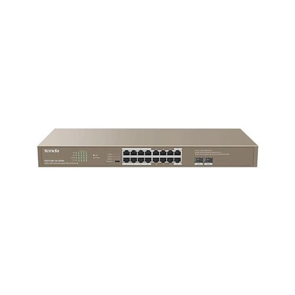 Switch Tenda 18 Portas Giga + 16 Portas POE - TEG1118P-16-250W