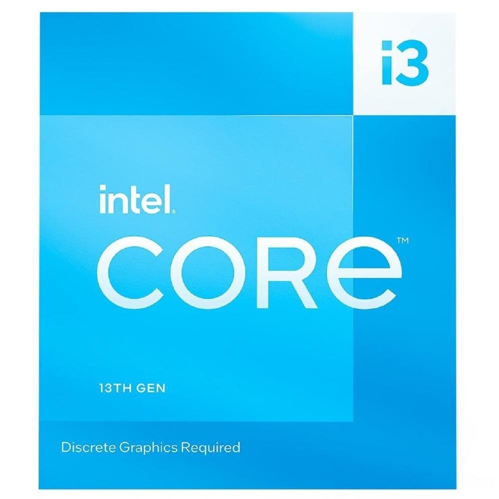 Processador Intel Core i3-13100F, 4.5GHz Max Turbo, Cache 12MB, 4 Núcleos, 8 Threads, LGA 1700 - BX8071513100F