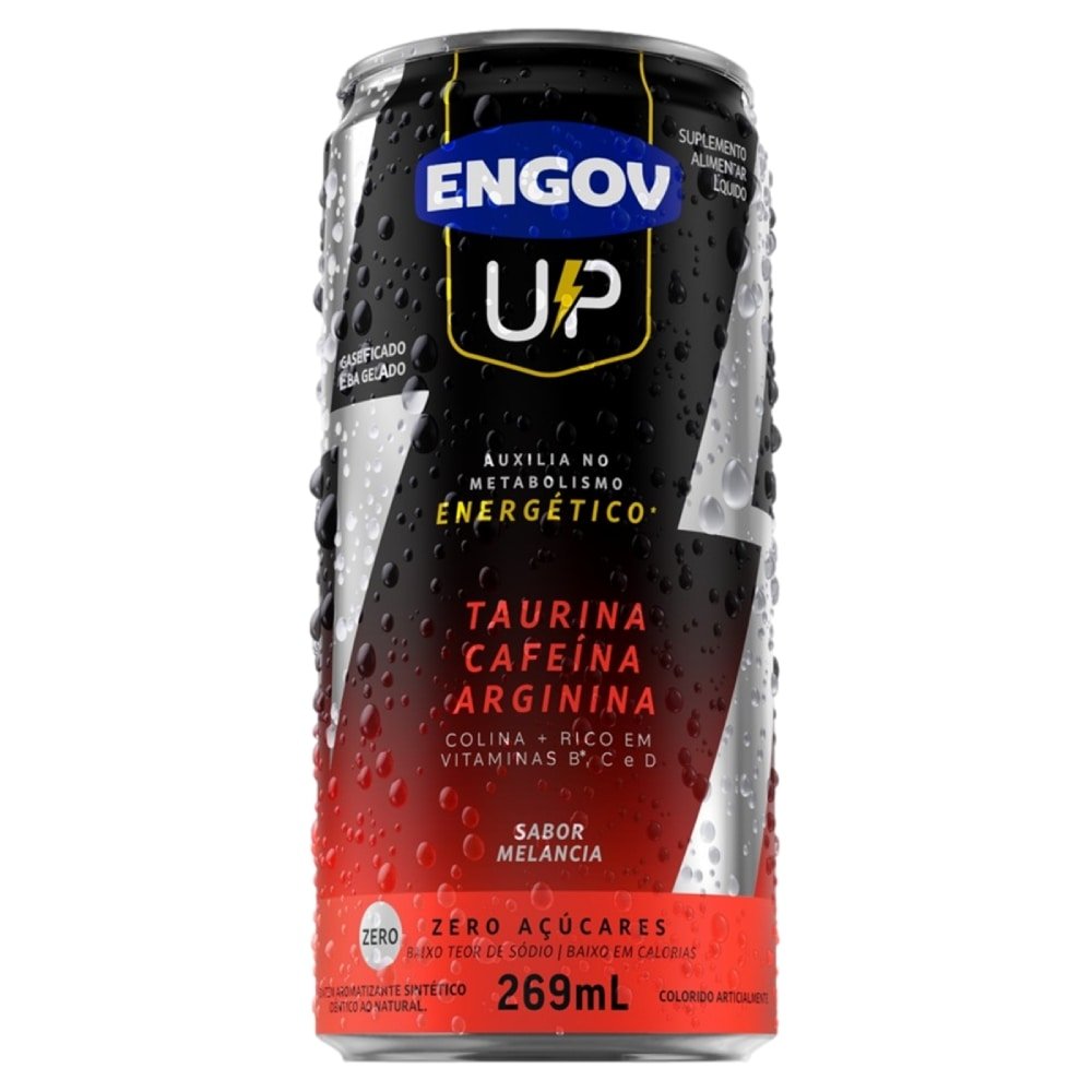 Engov Up Melancia Lata 269ml - Embalagem com 6 Unidades