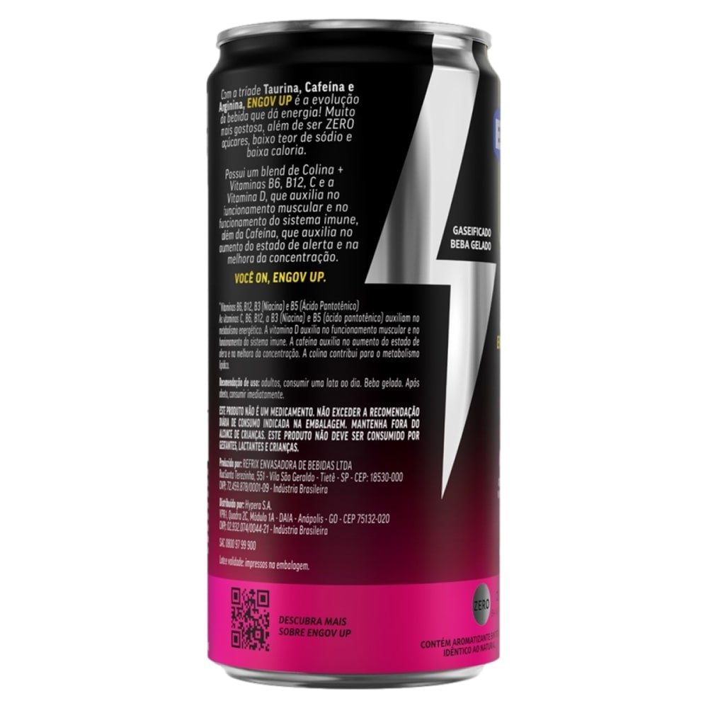 Engov UP Morango e Kiwi 269ml - Embalagem com 6 Unidades