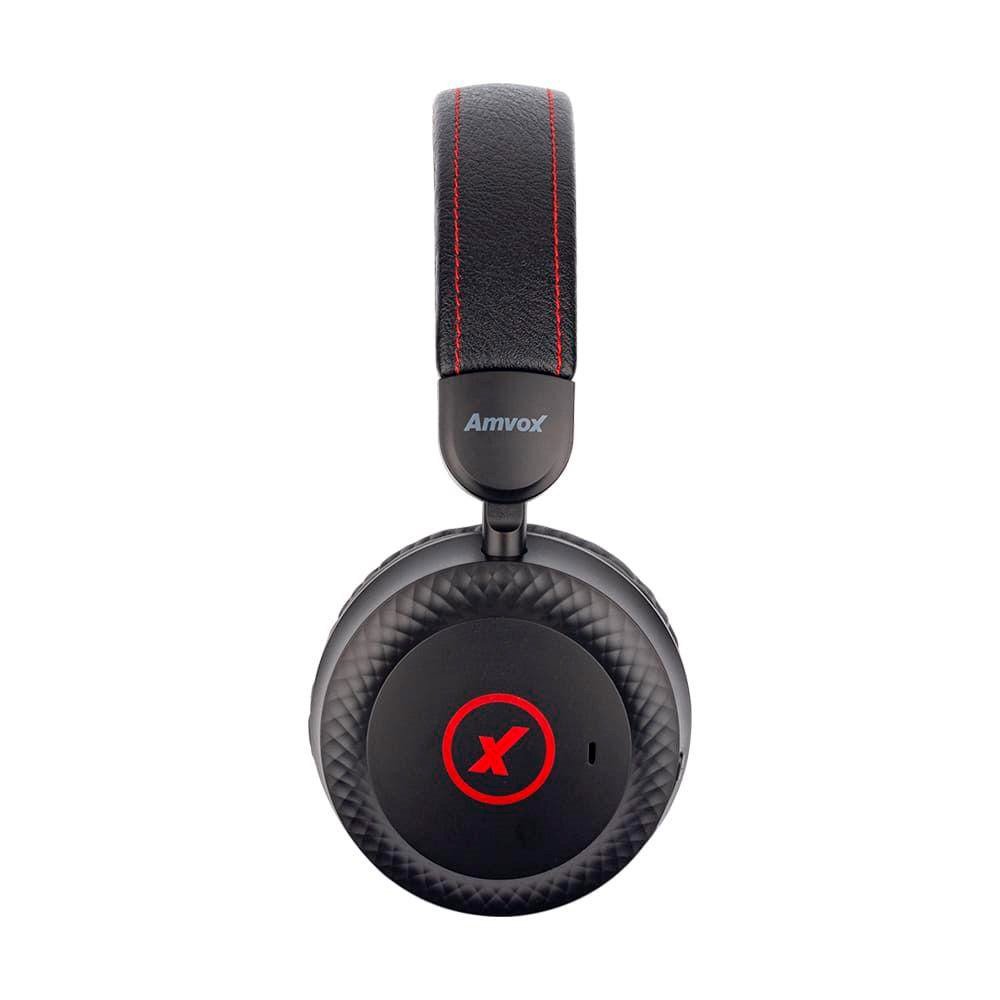 Fone de Ouvido Bluetooth Amvox AHP 1209, Bateria de Até 12 Horas, Preto