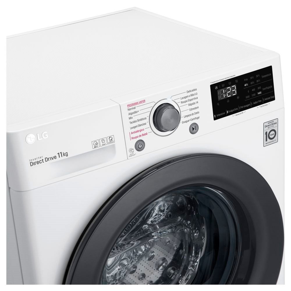 Lava e Seca 11Kg LG VC5 Smart, Branca, 220V