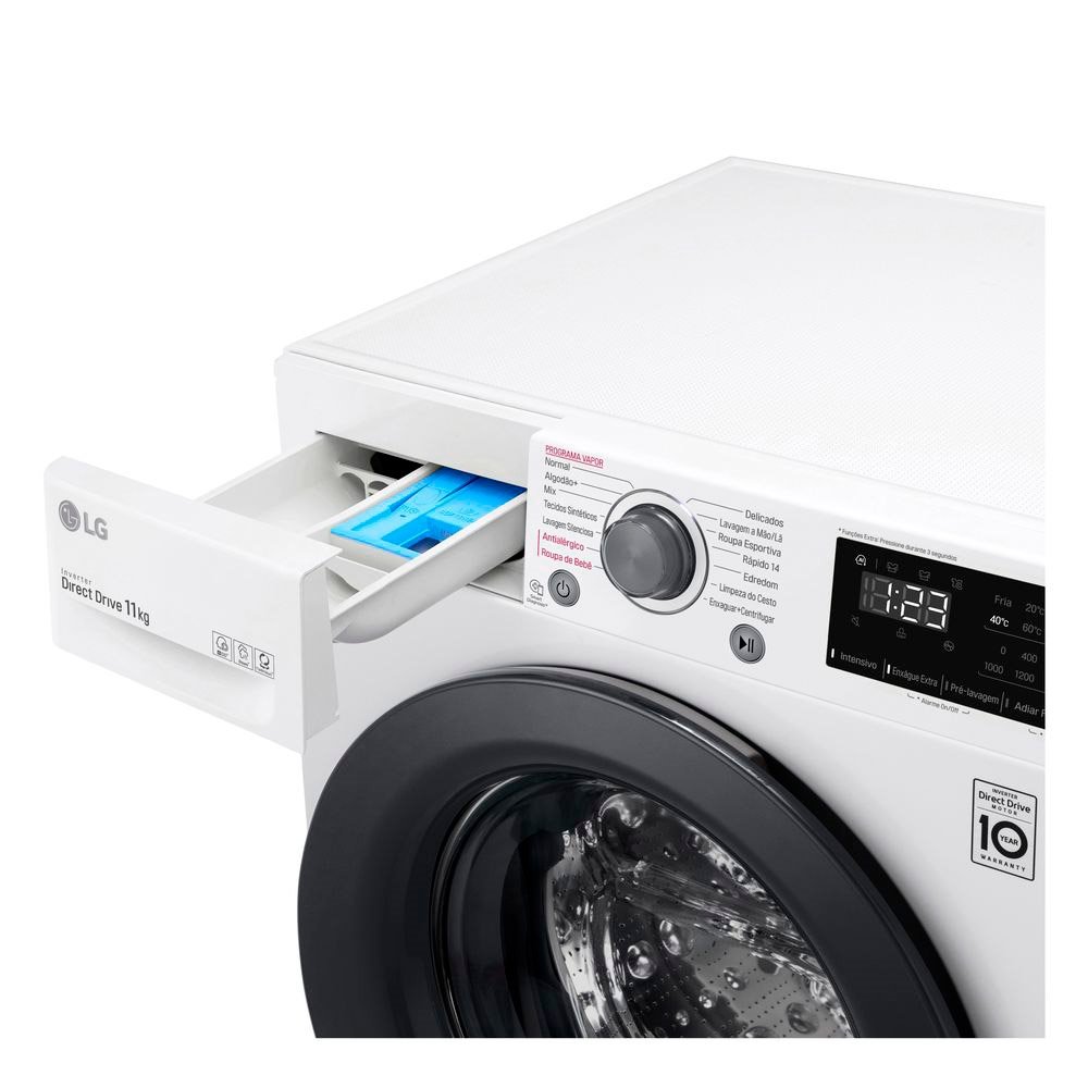 Lava e Seca 11Kg LG VC5 Smart, Branca, 220V