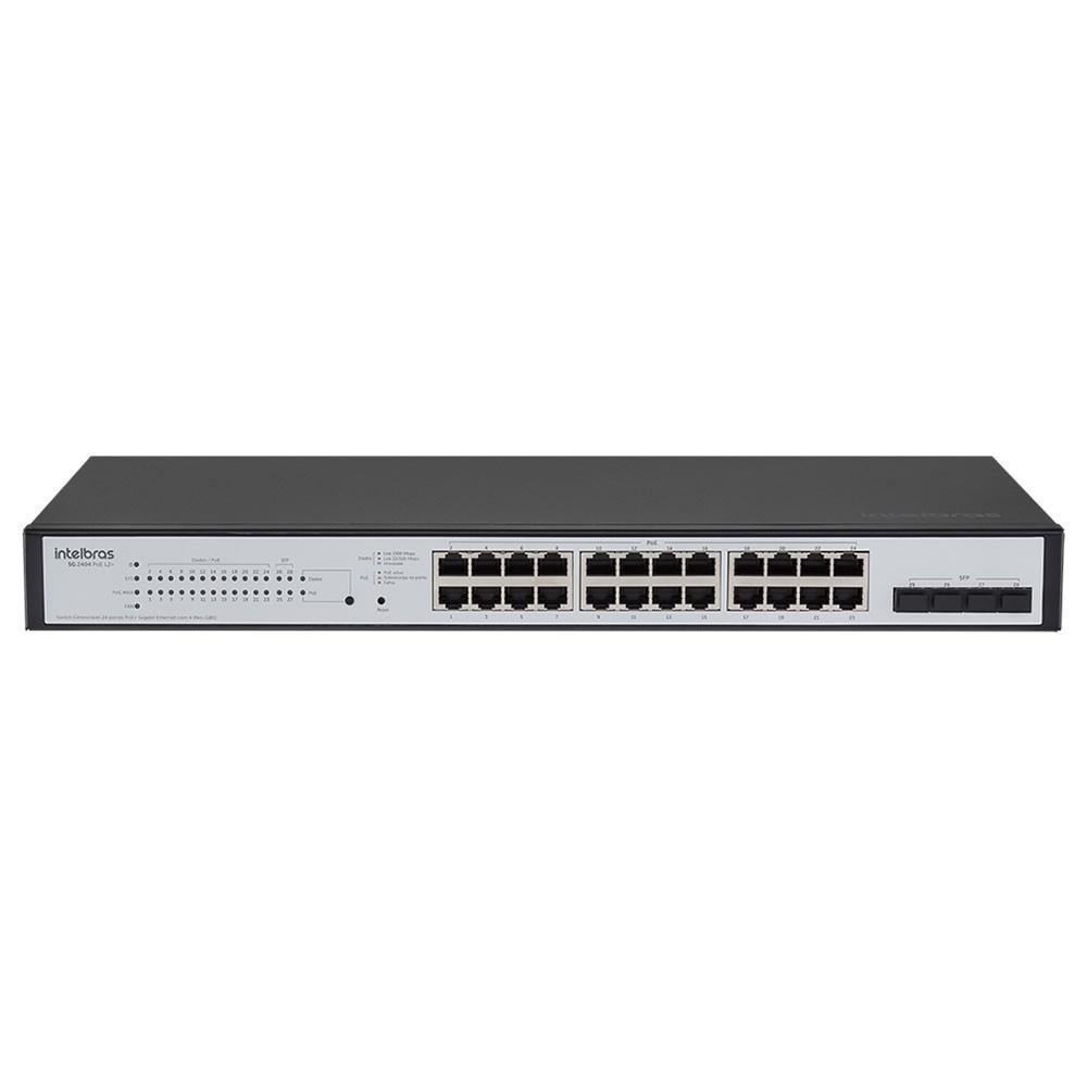 Switch Intelbras SG 2404 PoE L2+ Gerenciavel 24P