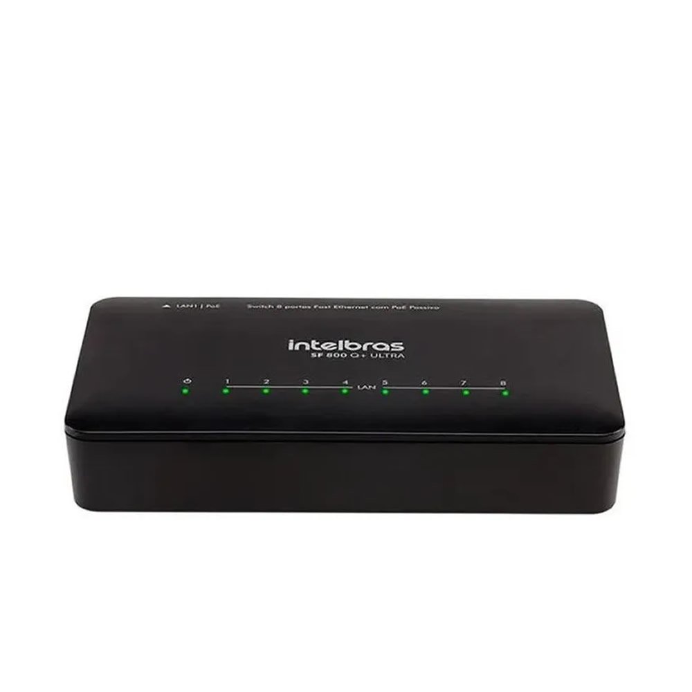 Switch Intelbras SF 800 Q+Ultra 8 Portas Fast com Antissurto