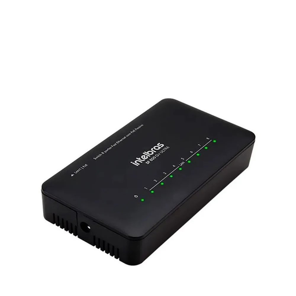 Switch Intelbras SF 800 Q+Ultra 8 Portas Fast com Antissurto
