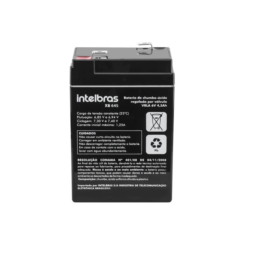 Bateria Vrla 6v 4,5Ah Xb 645 Intelbras
