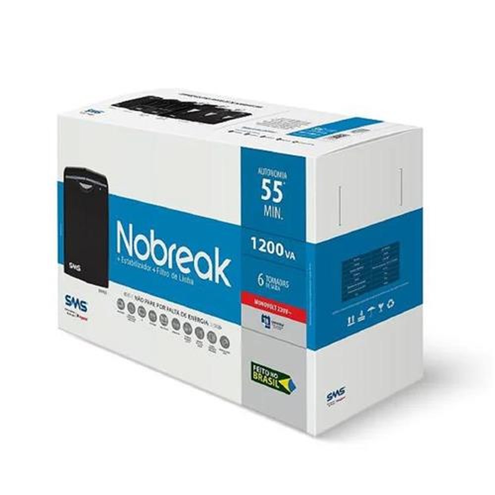 Nobreak Sms 1200Va Linnus Sen Mono 220V