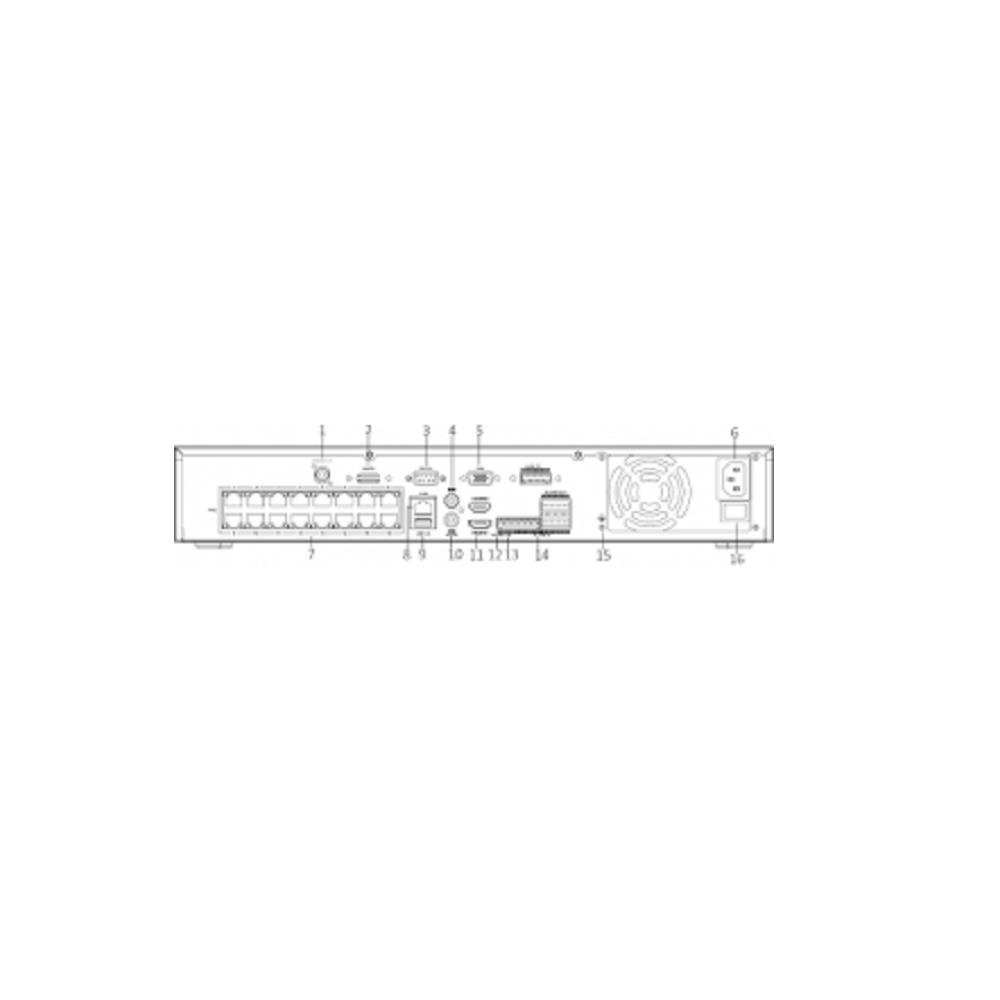 Gravador Digital De Imagens 16CH IDS-7616NXI-I2/16P/X