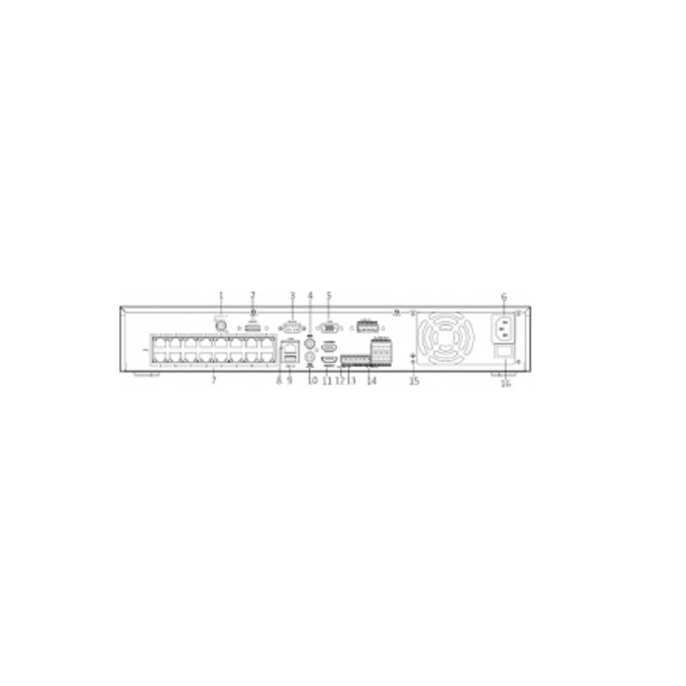 Gravador Digital De Imagens 16CH IDS-7616NXI-I2/16P/X