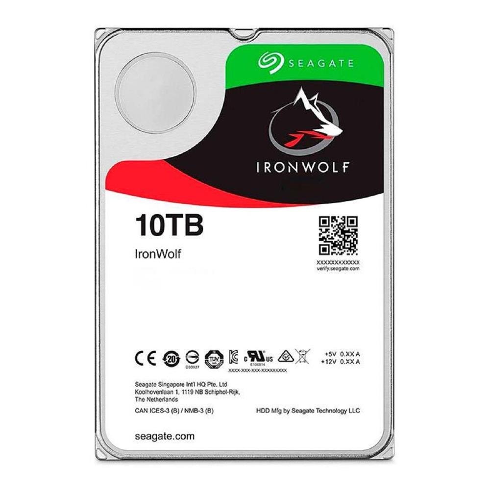 HD Seagate 10TB IronWolf Desktop NAS 256MB SATA 6