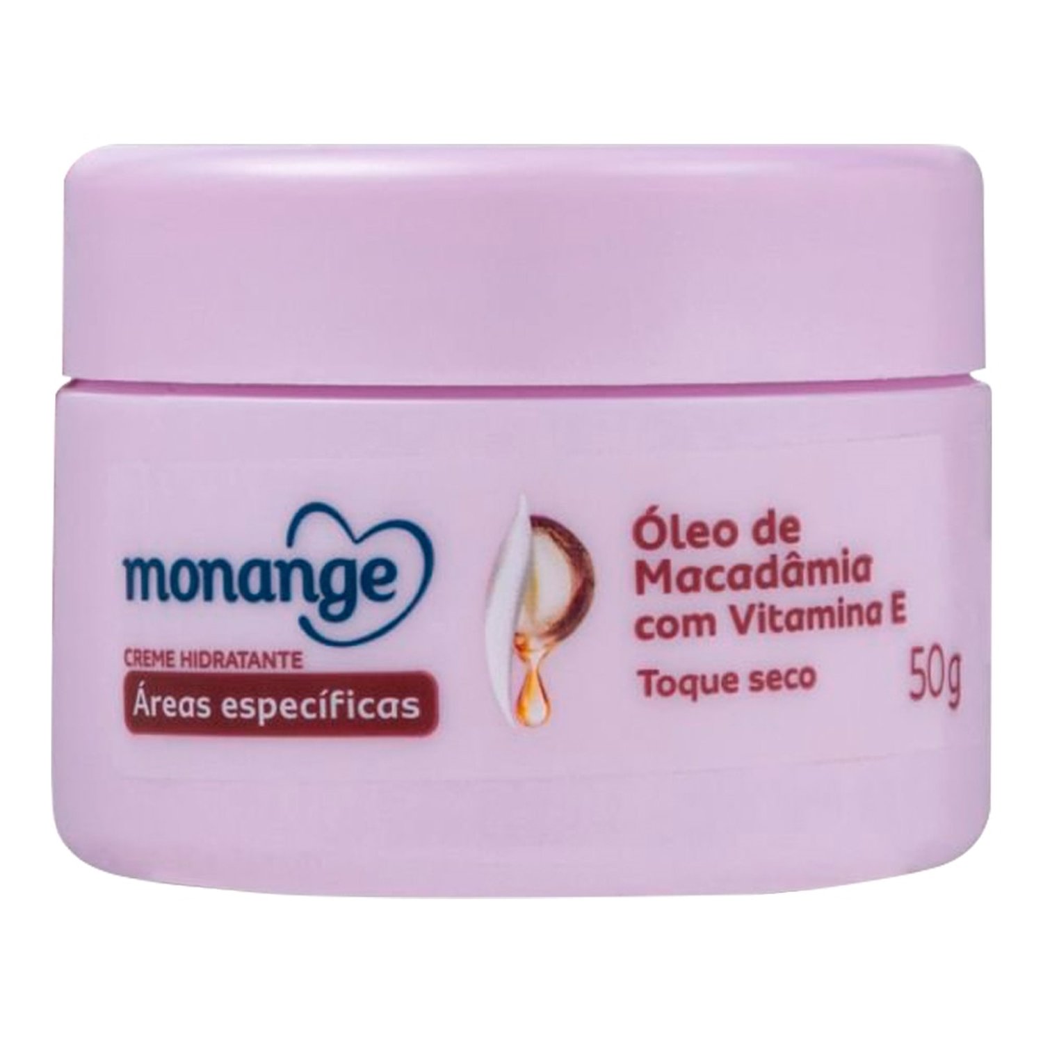 Creme Hidratante Monange Áreas Específicas Macadâmia com Vitamina E 50g