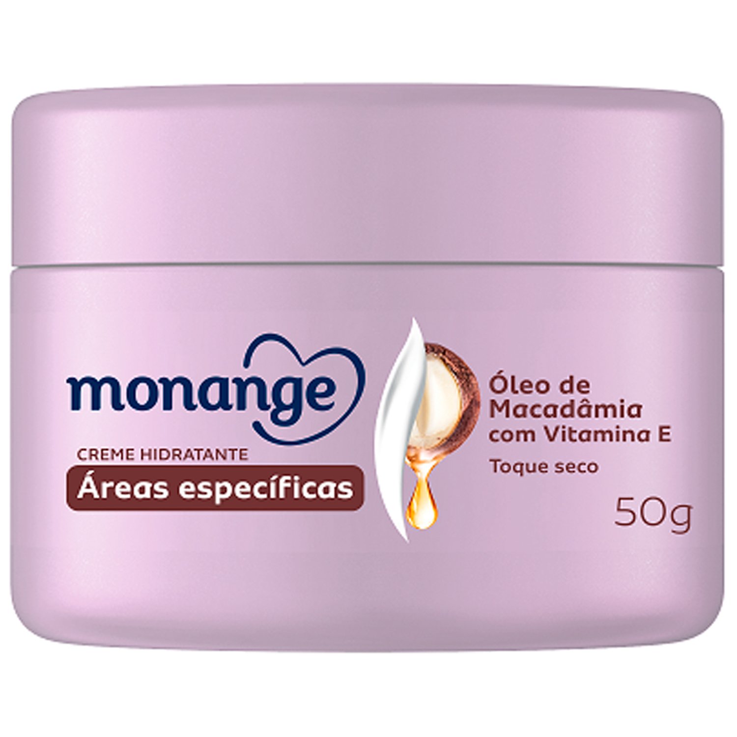 Creme Hidratante Monange Áreas Específicas Macadâmia com Vitamina E 50g