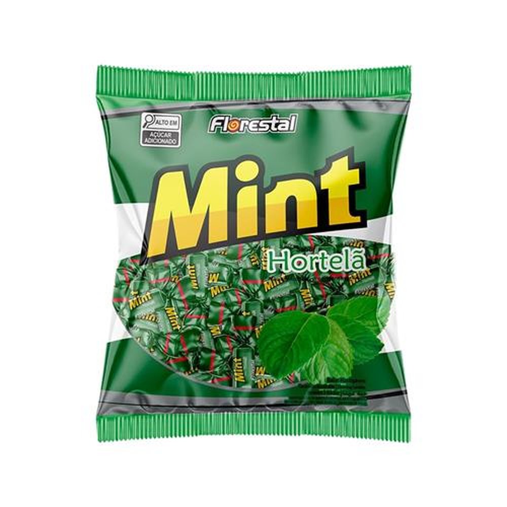 Bala Florestal Mastigável Mint Hortelã 500g