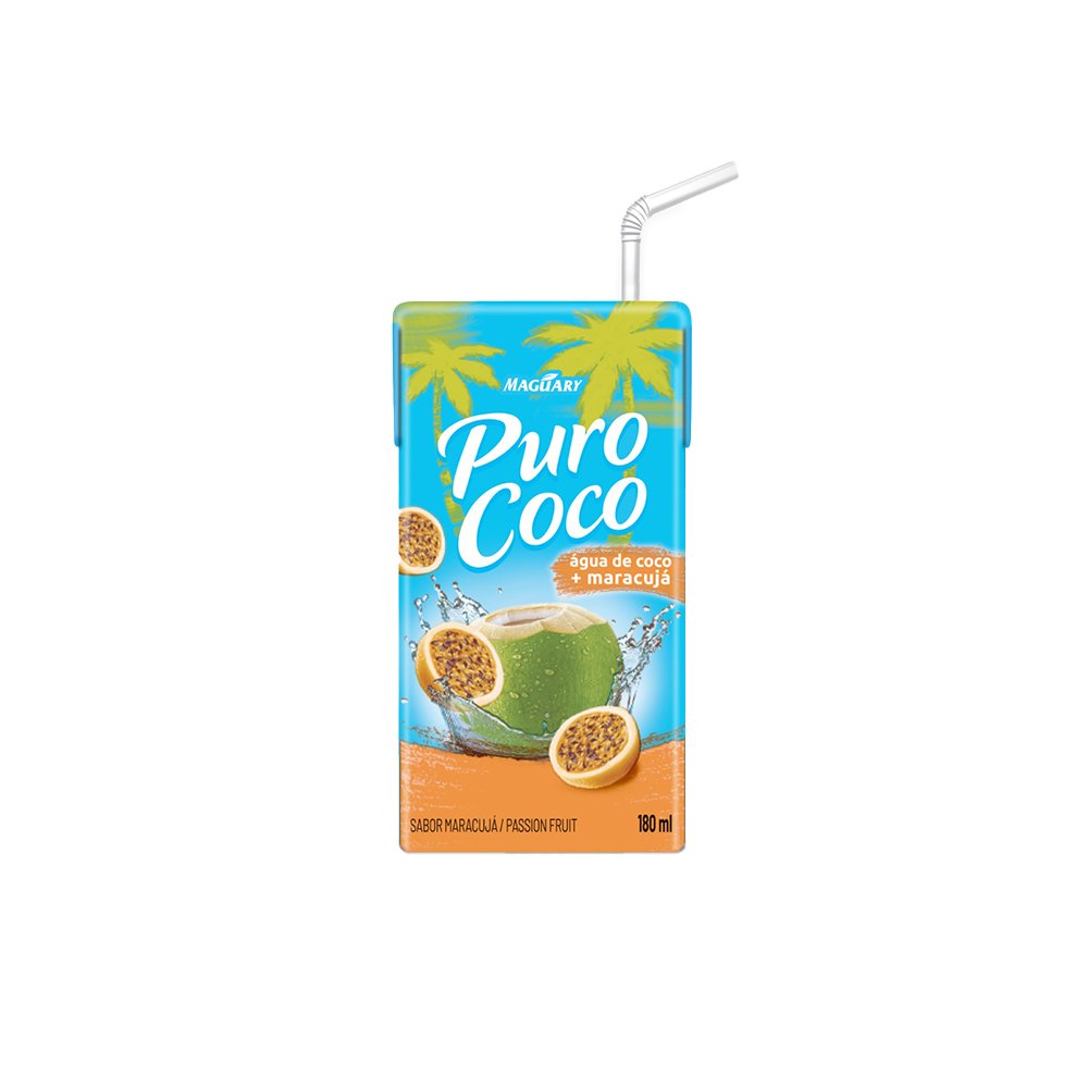 Puro Coco 180ml Agua De Coco e Maracujá