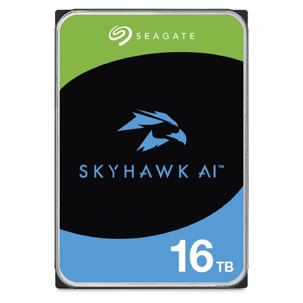 HD Seagate Skyhawk AI Surveillance, 16TB, 7200RPM, 3.5", SATA III, 6Gbps, Cache 256MB