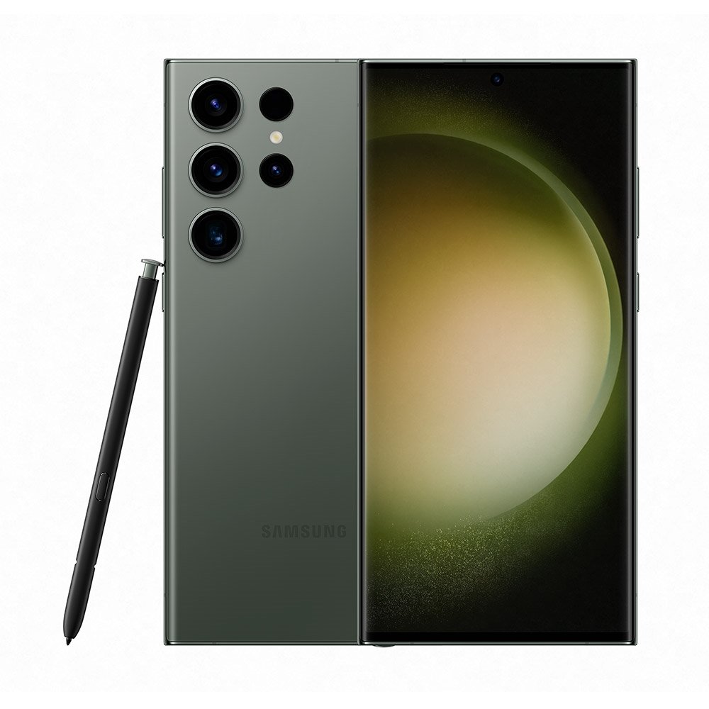Galaxy S23U Verde, Tela 6.8", 5G+Wi-Fi+NFC, And. 13, Câm. Tras. de 200MP+12MP+10P+10MP, Frontal de 12MP, 12GB RAM, 512GB