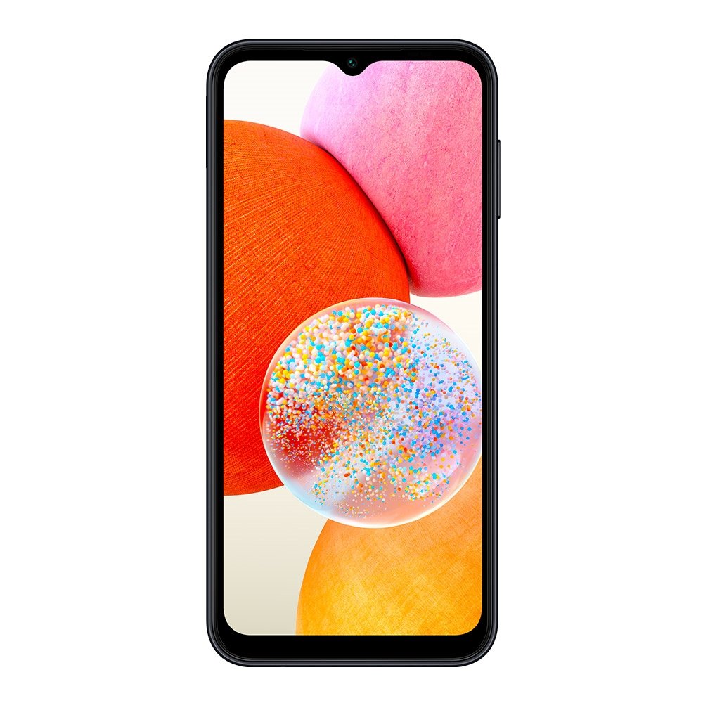 Smartphone Samsung Galaxy A14, Preto, Tela 6.6", 4G+Wi-fi, Android 13, Câm. Traseira Tripla, Câm. Frontal 13MP, 4GB RAM, 128GB