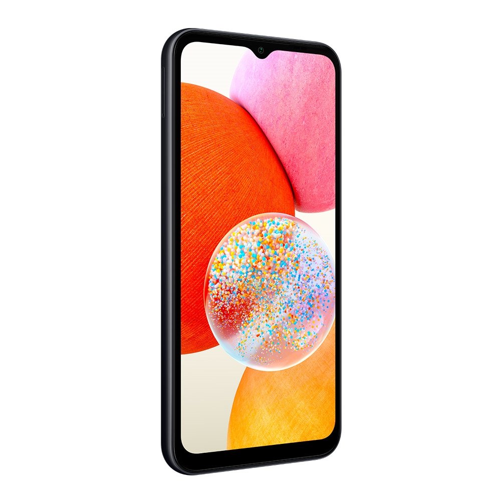 Smartphone Samsung Galaxy A14, Preto, Tela 6.6", 4G+Wi-fi, Android 13, Câm. Traseira Tripla, Câm. Frontal 13MP, 4GB RAM, 128GB