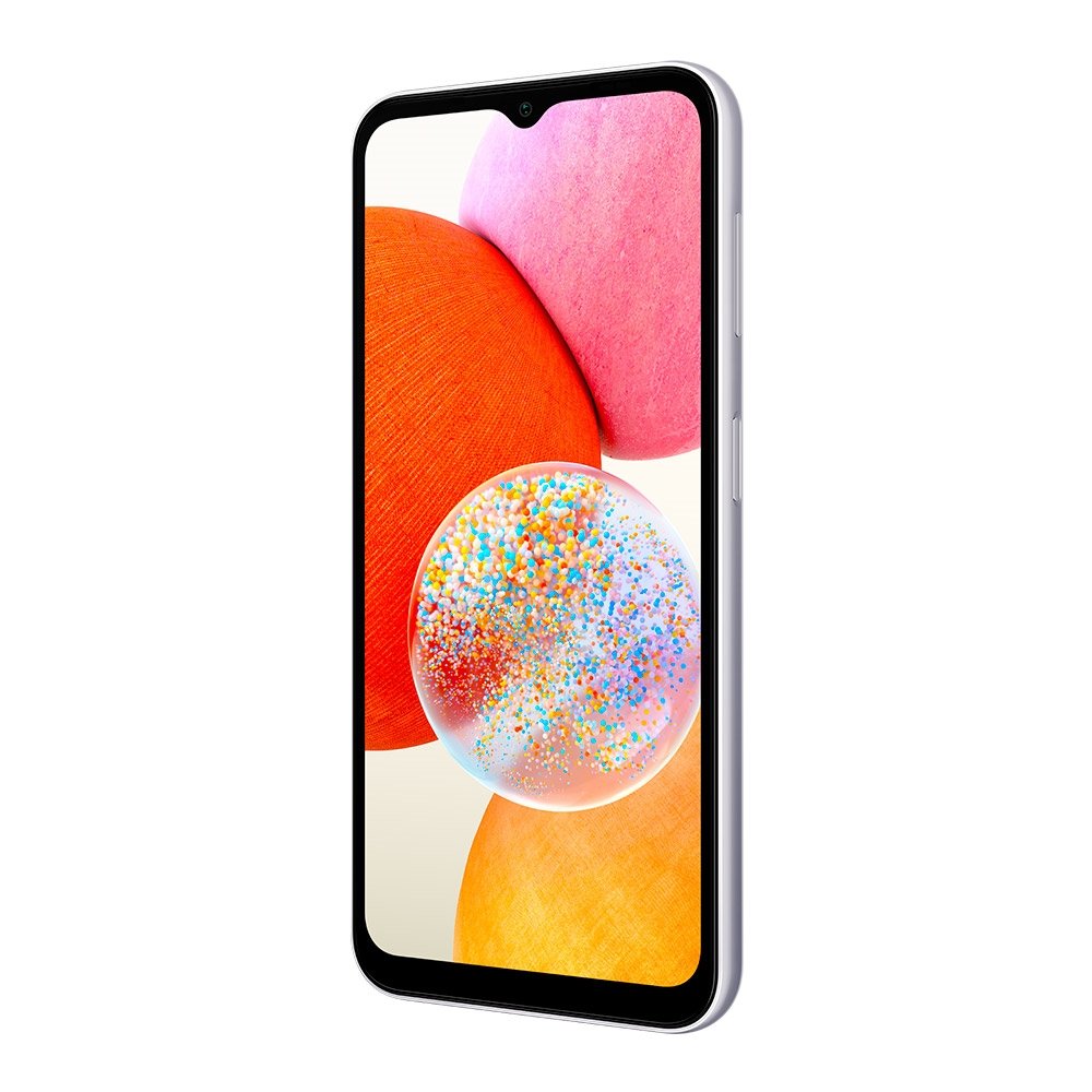 Smartphone Samsung Galaxy A14,Prata, Tela 6.6",4G+Wi-Fi,Câm.Traseira Tripla,Câm.Frontal 13MP,4GB RAM, 128GB